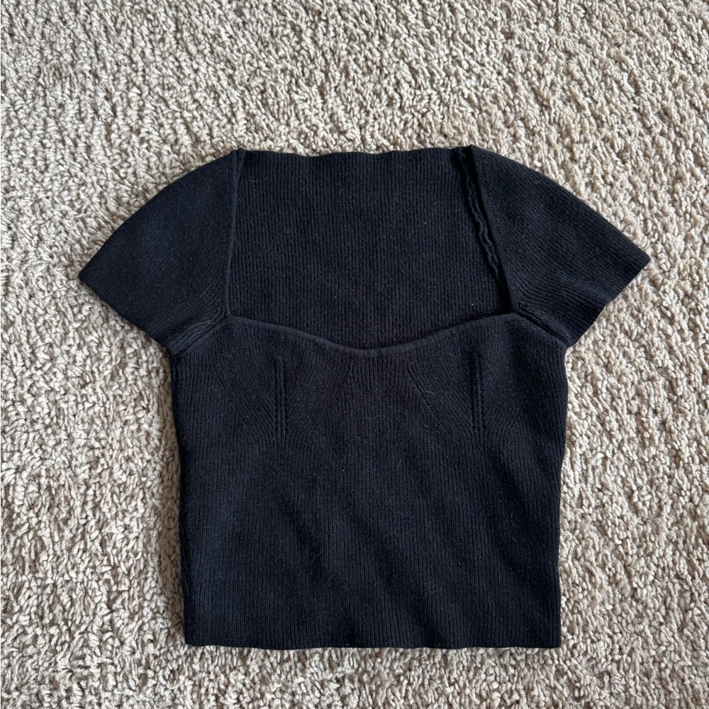 Elegant Black Knit Top